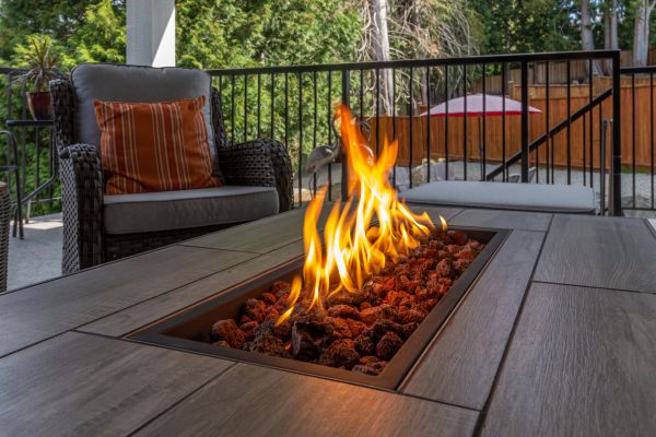 Gas Fire Pit Installation in Littleton